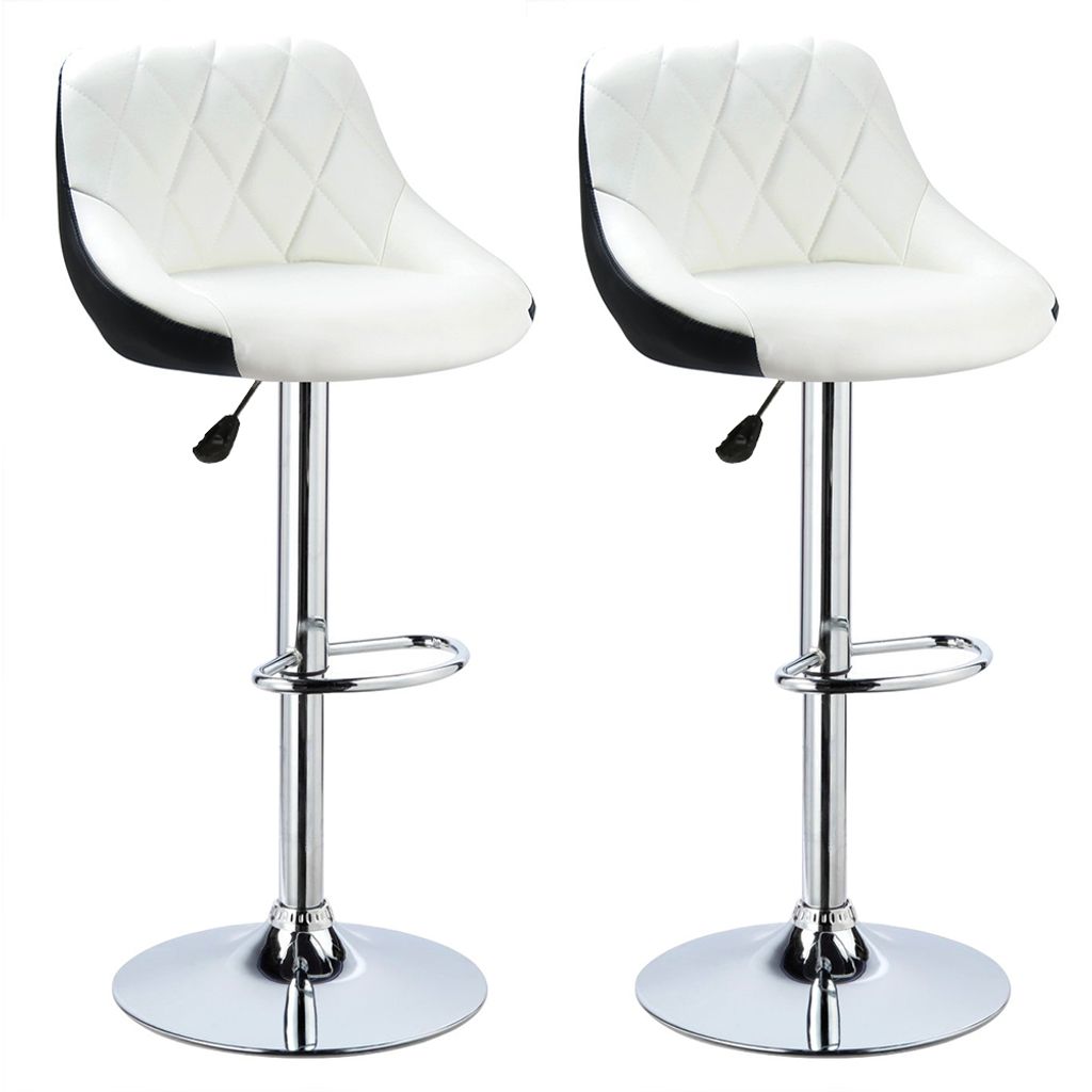 WYCTIN Tabouret de bar avec dossier 2*chaise de bar Image du produit 