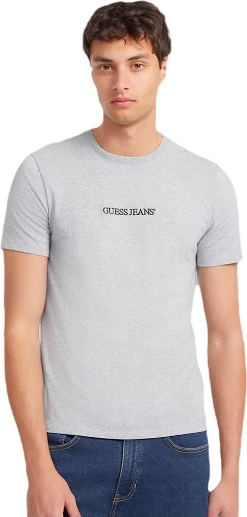 Guess Jeans Gj Cn Slim Logo Embro Kurzarm-t-shirt Grau 2XL Herren Grau 2XL
