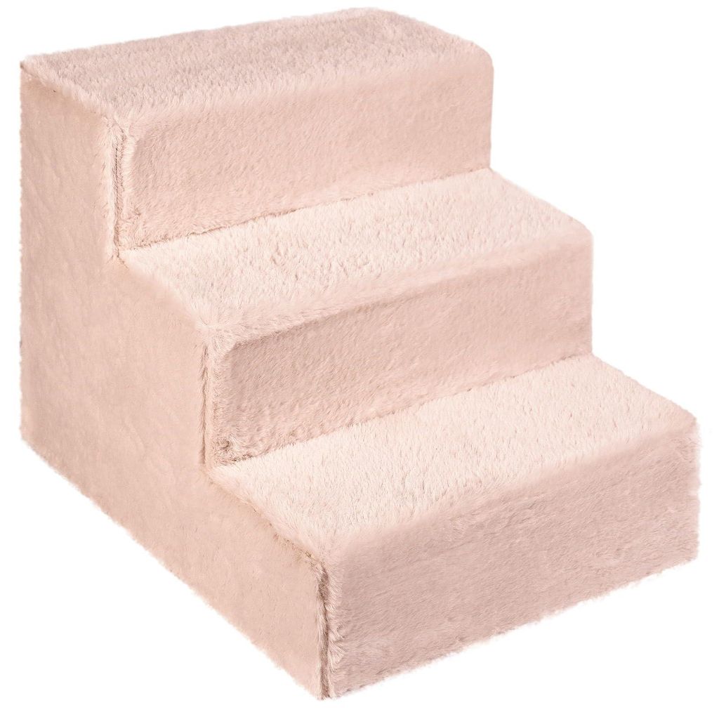 Mg Design Hundetreppe 3 Stufen in Rosa - Stabiler Produktbild 