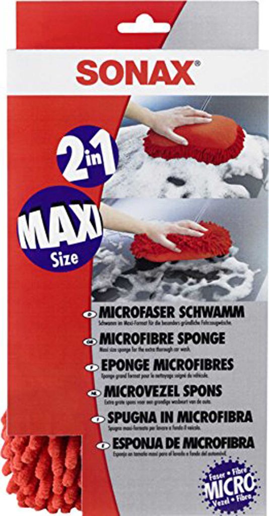 Sonax 04281000, Rot, Rechteckig, Mikrofaser, Auto, Produktbild 