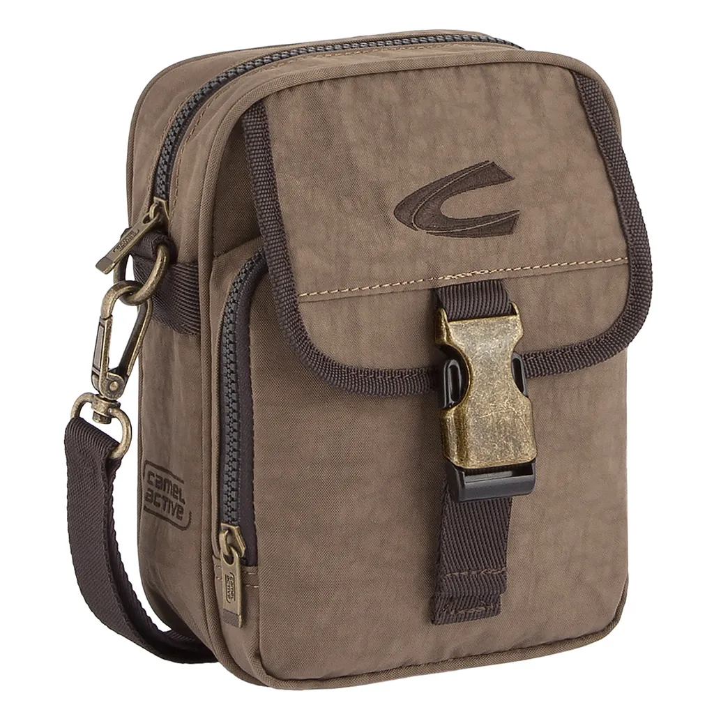 Camel Active Borsa Tracolla Sabbia - Nylon Donna Alta Resistenza