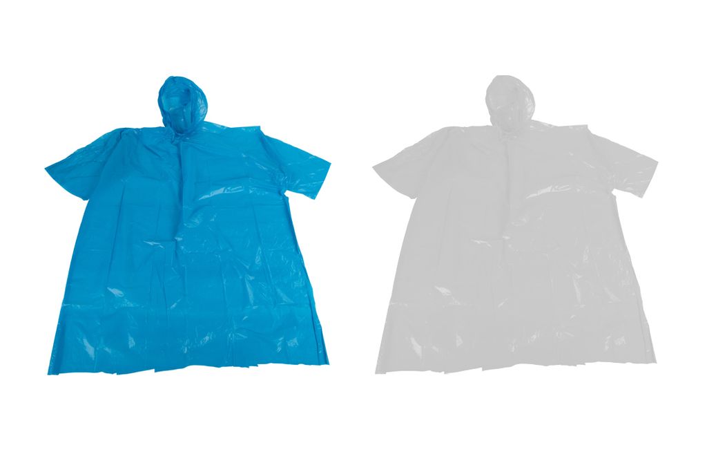 Regenponcho für Erwachsene HDPE-Folie 2-fbg. sort.
