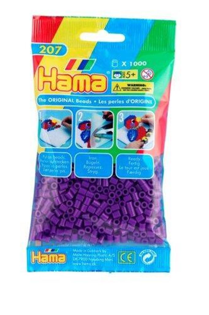 Hama-Perlen Lila 1000Stück, 1Beutel Produktbild 