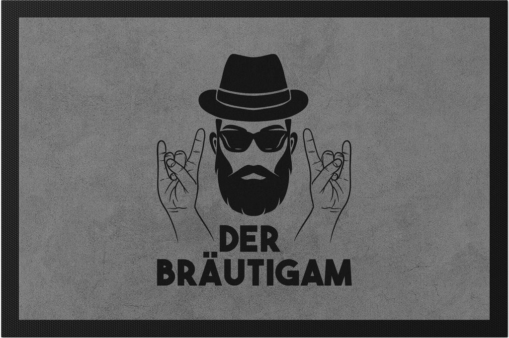 Der Bräutigam Fußmatte Hochzeit Heiraten JGA Standesamt Geschenk