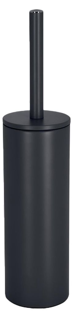 Spirella Akira, toiletborstel met houder, zwart, staal, 95 Productafbeelding 
