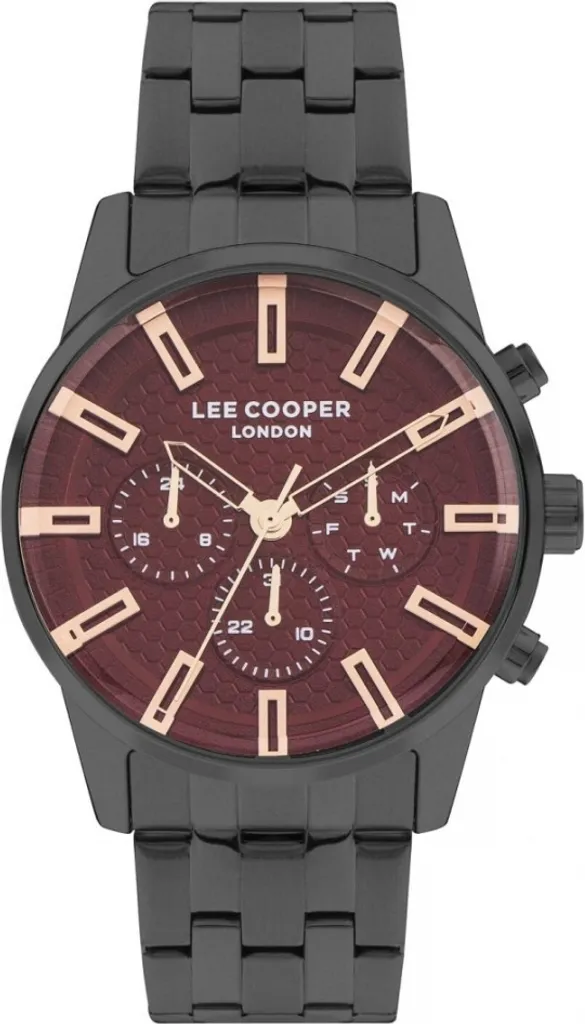 Idée Cadeau Homme : Montre Lee Cooper Rouge LC07879.080 Style Londonien