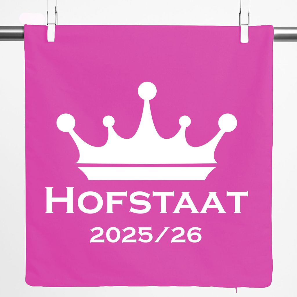Huuraa Kissenbezug Hofstaat 2025/26 Schützenfest 40x40cm Fuchsia Baumwolle Dekokissenbezug Geschenkidee