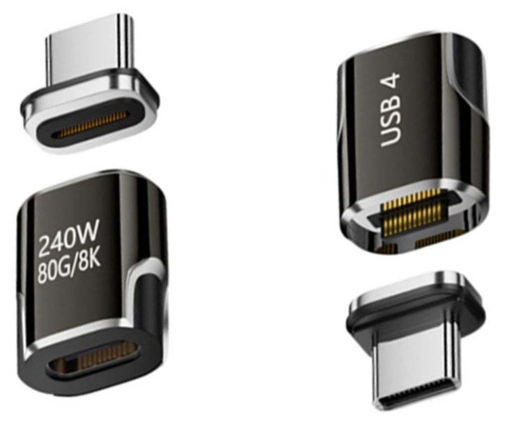 INF Magnetický USB-C adaptér — integrovaný hliníkový Type-C Obrázek produktu 