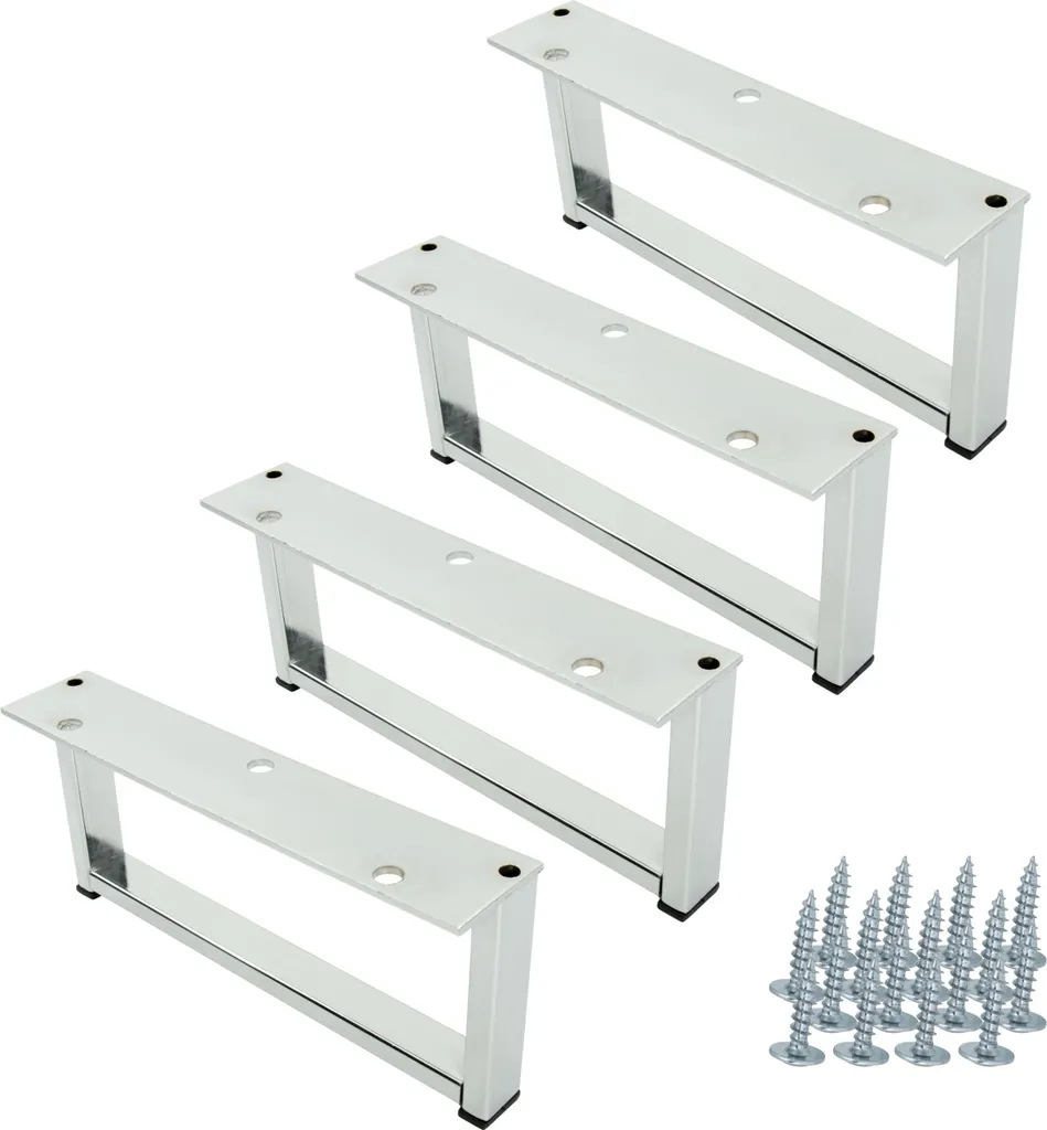 Pieds pour Canapé et Lit 9 cm - Lot de 4 Accessoires de Meuble en Métal