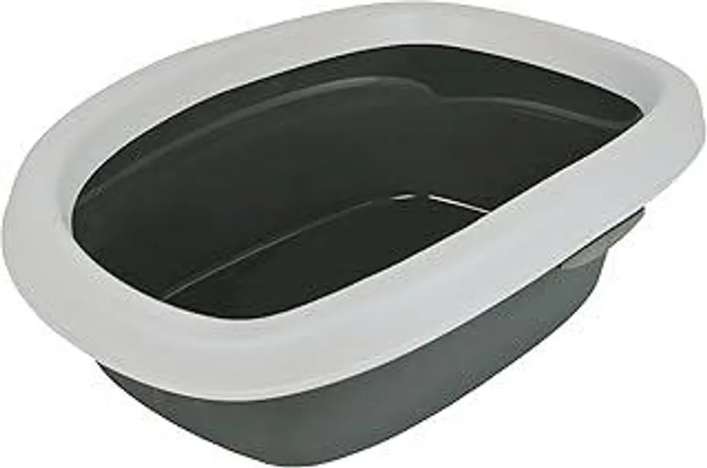 Lettiera TRIXIE Carlo Grigia 31x14x43 cm - Toilette Aperta per Gattini