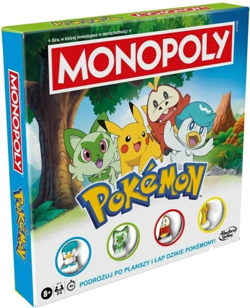 Monopoly Pokémon Hasbro Édition Polonaise Rare pour Collectionneur