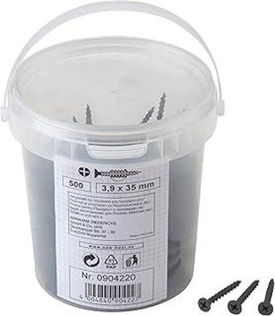 Meister Schnellbauschrauben 3,9 x 35 mm, 500 Stück, 904220