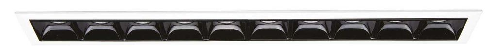 Ideal Lux LED-Einbaustrahler LIKA 21W 4000K TRIM 267883 21W 2500lm 4000K IP20 27,8cm weiß-schwarz mit Rahmen