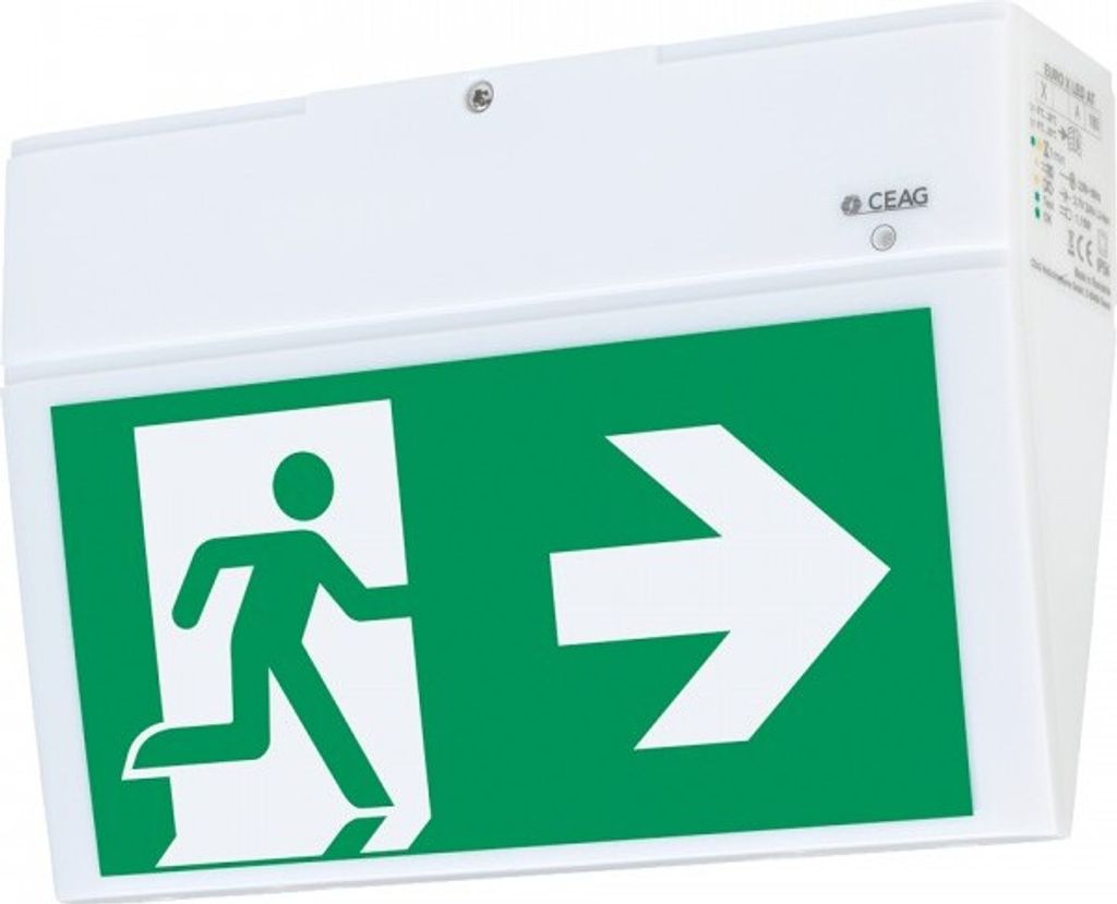 Dreifke CEAG Sicherheitsleuchte EURO X LED AT, f.Wand- und Deckenaufbau, wei...