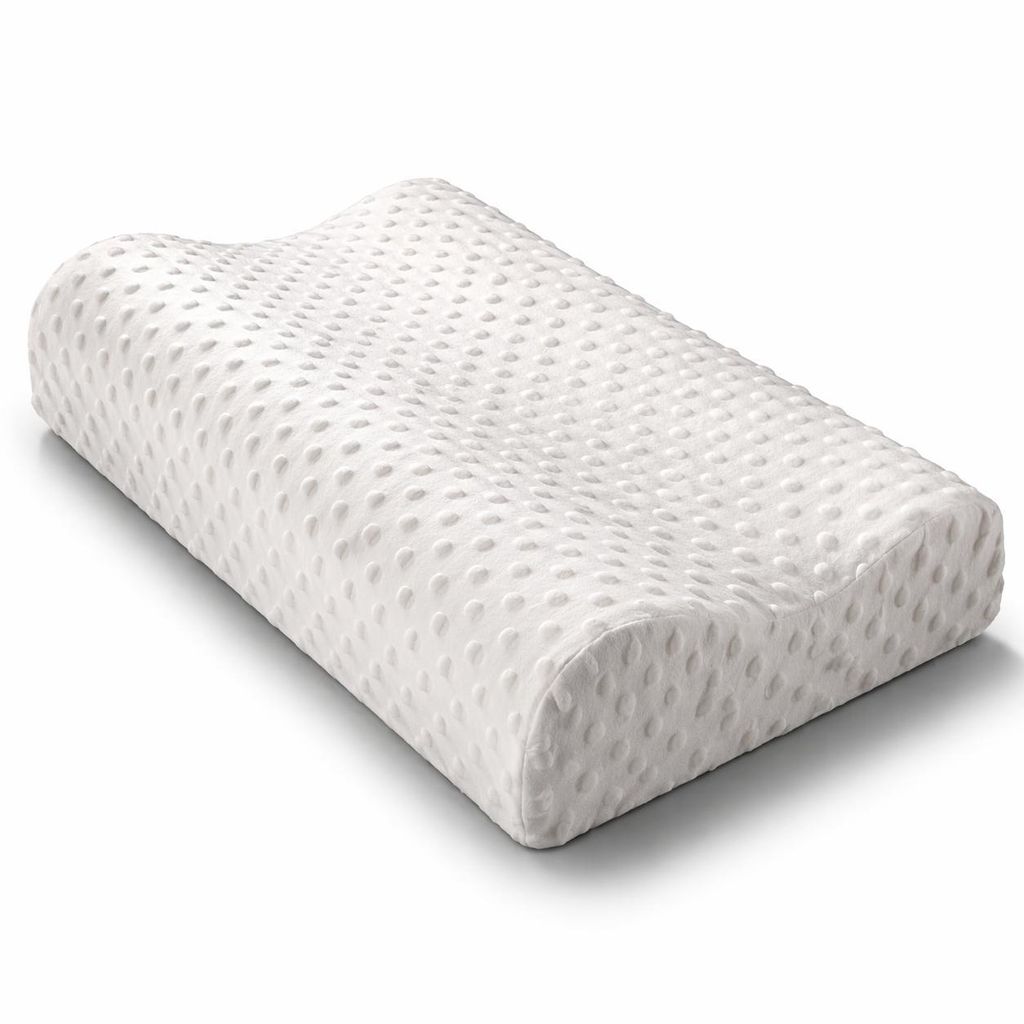 Ergonomisches Nackenkissen Kopfkissen Memory Foam extra weich, orthopädisches Schlafkissen für Seiten- und Rückenschläfer, 50x30x10cm YaLiva Decor