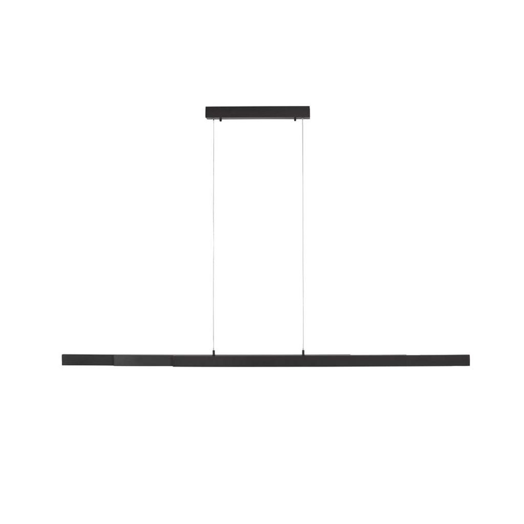 LED Pendelleuchte schwarz, Länge verstellbar, H 180 cm