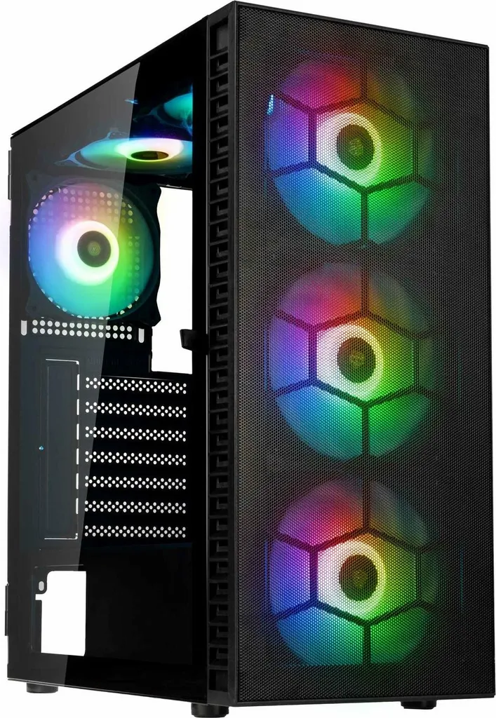 Kolink Observatory HF Mesh ARGB Noir - Boîtier PC Gaming Moyenne Tour