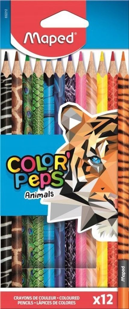 Maped kleurpotloden Color'Peps Animals, kartonnen etui met Zdjęcie produktu 