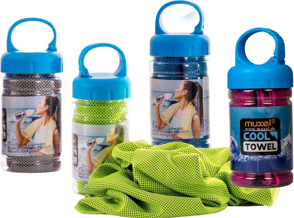 Dieses Kühltuch sorgt für Ihre Erfrischung immer wenn es heiss zugeht 4 x Eistuch Abkühltuch