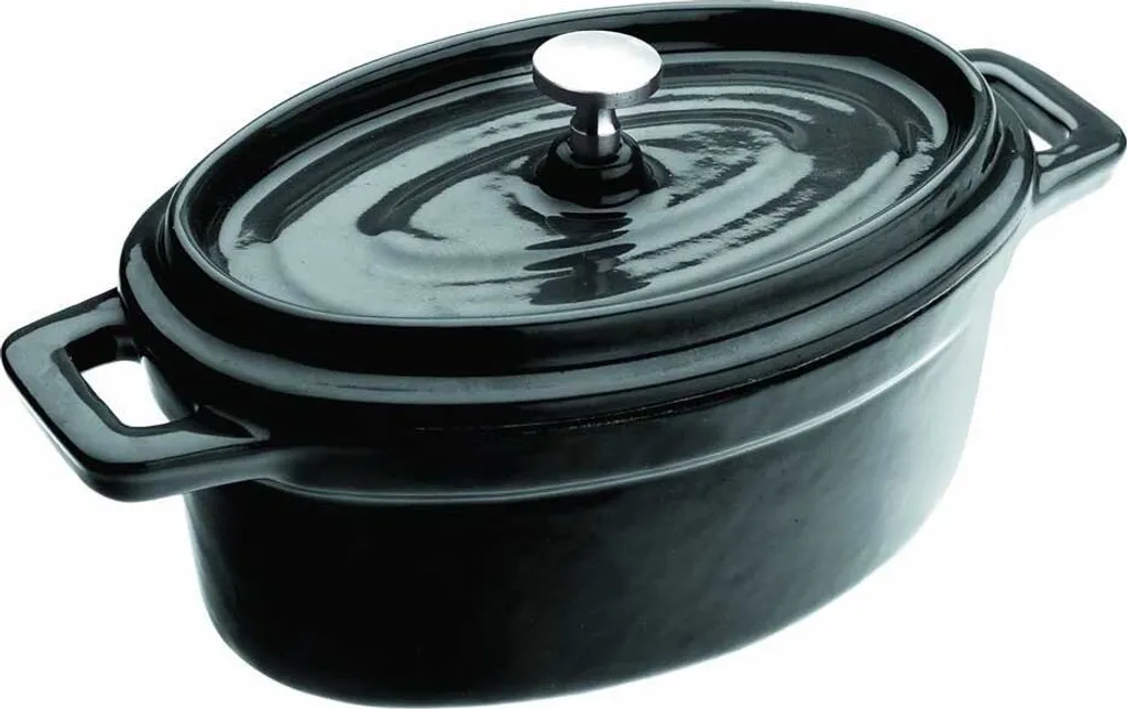 Ibili 15x10x6 Cm Mini Cocotte ovale Argento Argento Taglia unica