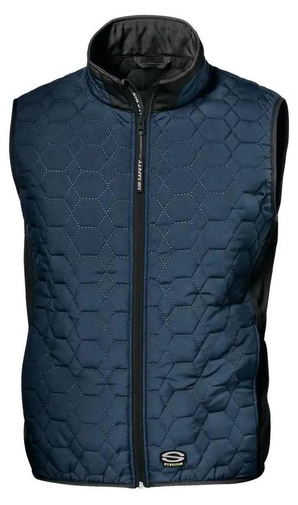 Sir Safety Thermo Arbeitsweste Herren winddicht gefüttert, L, NAVY/BLACK