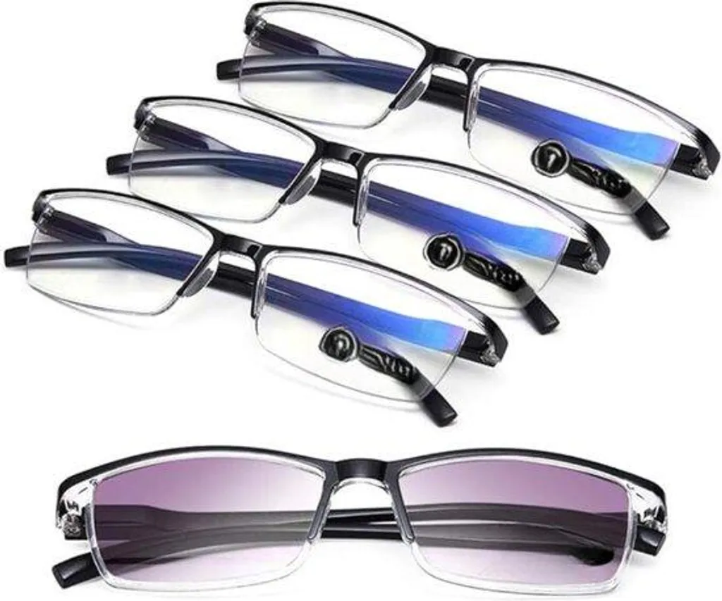 Lunettes de lecture mixtes anti-fatigue oculaire avec étui de transport