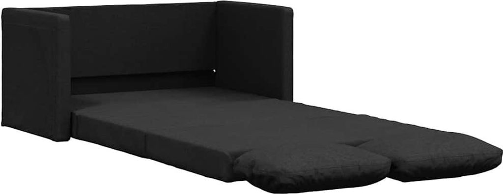 vidaXL Bodensofa mit Schlaffunktion Schwarz 112x174x55 cm Produktbild 9