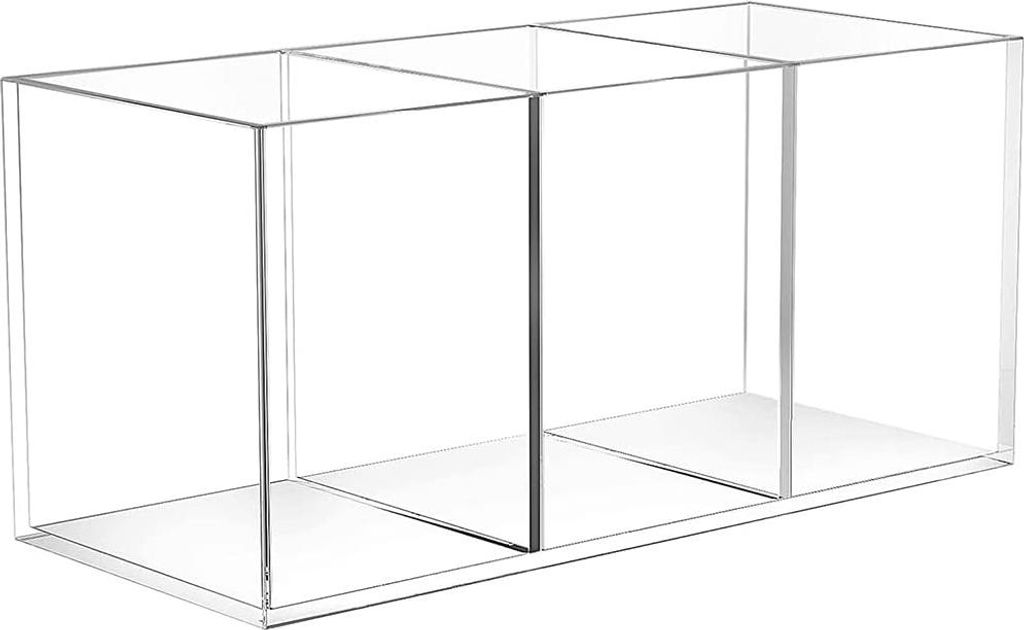 Stifteorganizer - 3 Fächer - transparent - Acryl