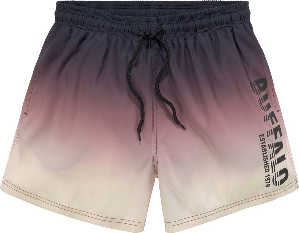 Buffalo Badeshorts Rick schwarz-orange Größe XXL Produktbild 