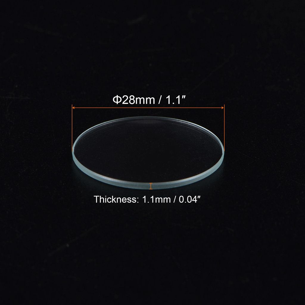 3 Stš¹ck Uhrenglas 28mm x 1,1mm (? x Dicke), Klar Uhr Glas Kristall Linse Doppelkuppel Runde Klarsichtglas Ersatzteile Uhrengl?ser Werkzeug fš¹...