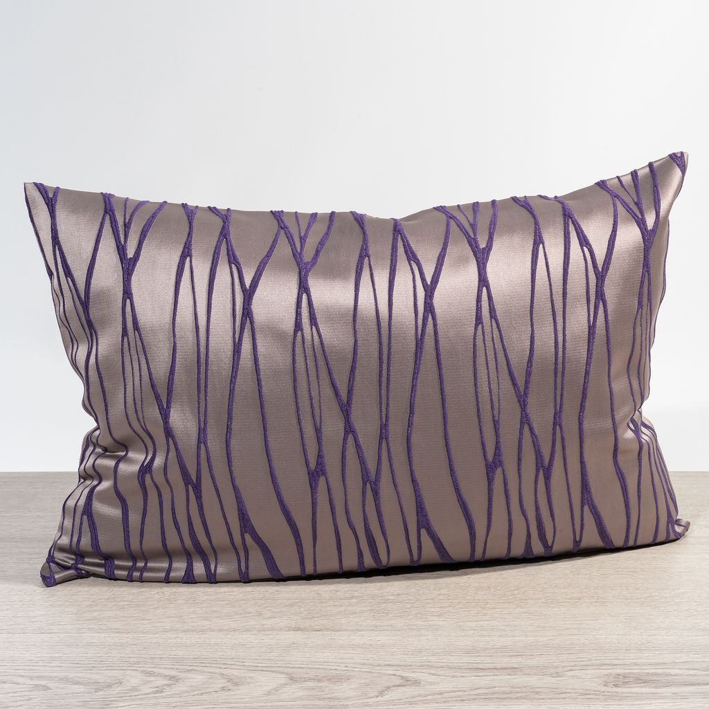 rechteckige Kissen von Lysel - violett Obella 40x60, reines Polyester Dekokissen rechteckig
