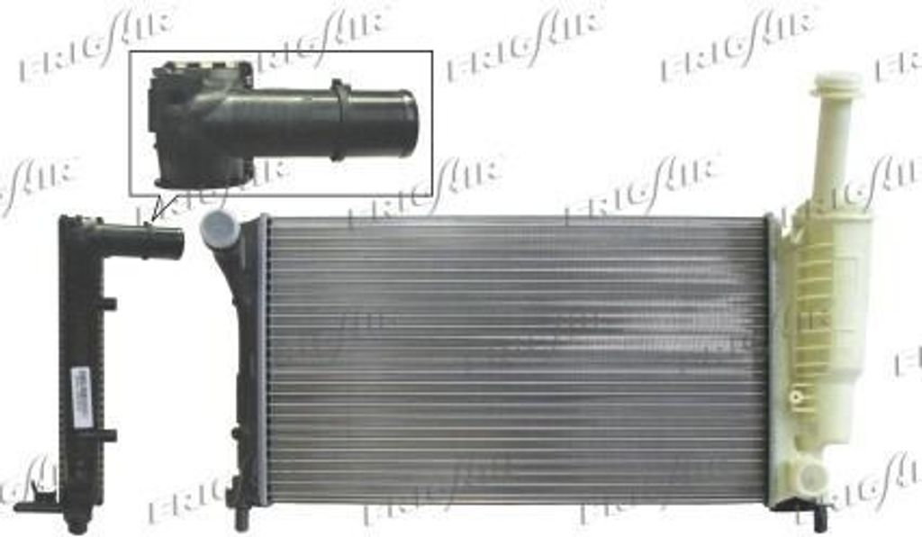 FRIGAIR 0104.3130 Kühler Wasserkühler Motorkühler für FIAT PANDA (169)