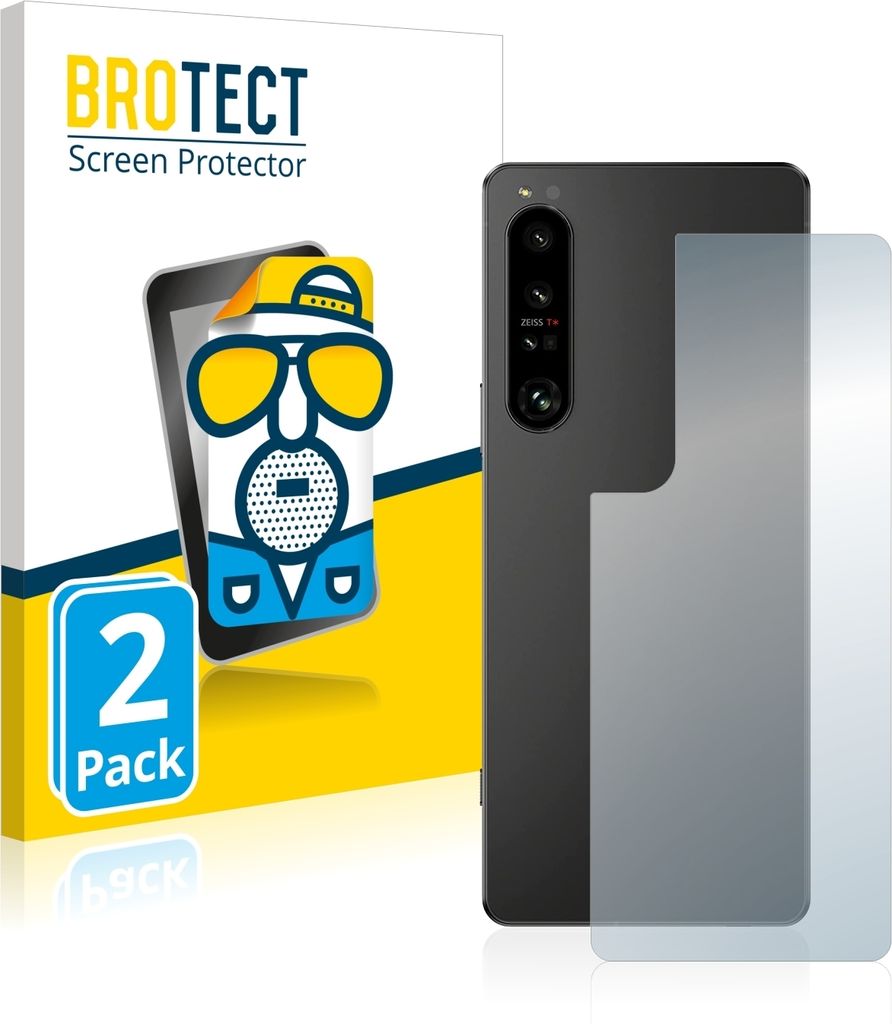 2x BROTECT Schutzfolie für Sony Xperia 1 IV (Rückseite) Displayschutz Displayschutzfolie Folie Matt Entspiegelungsfolie