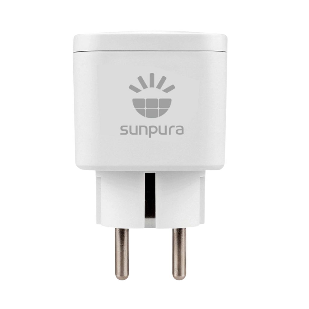 Sunpura Smarter Plug für Balkonkraftwerk Unterstützt Fern- und lokale Schaltsteuerung, Kompatible Sunpura S2400 & GLASS-LIGHT PANEL KIT 210Wp*2