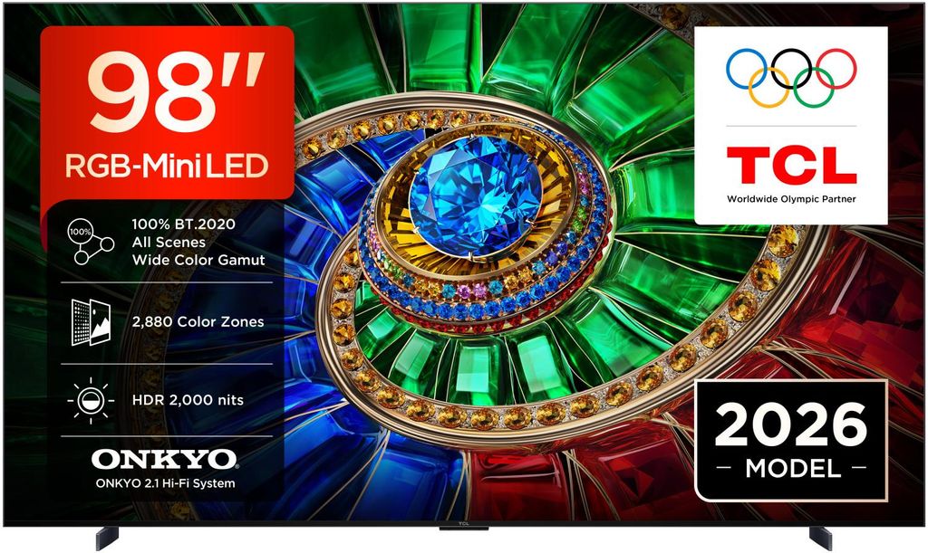 TCL RM7L 98RM7L, 2,49 m (98"), 3840 x 2160 px, RGB-Mini Obrázok produktu 