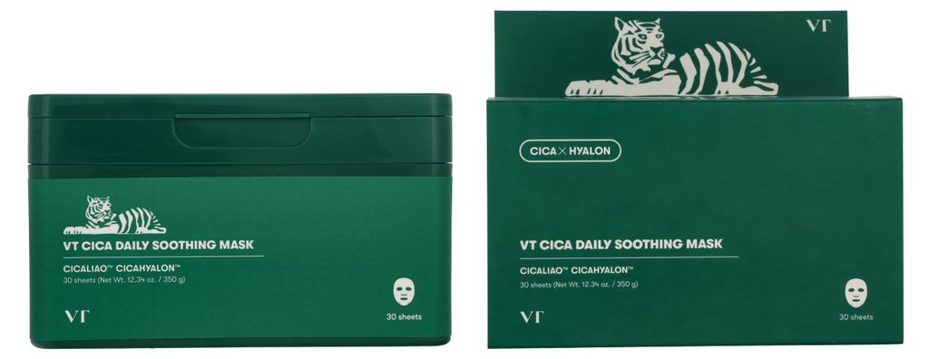 VT Cosmetics Cica Daily Soothing Mask 30St. Immagine del prodotto 