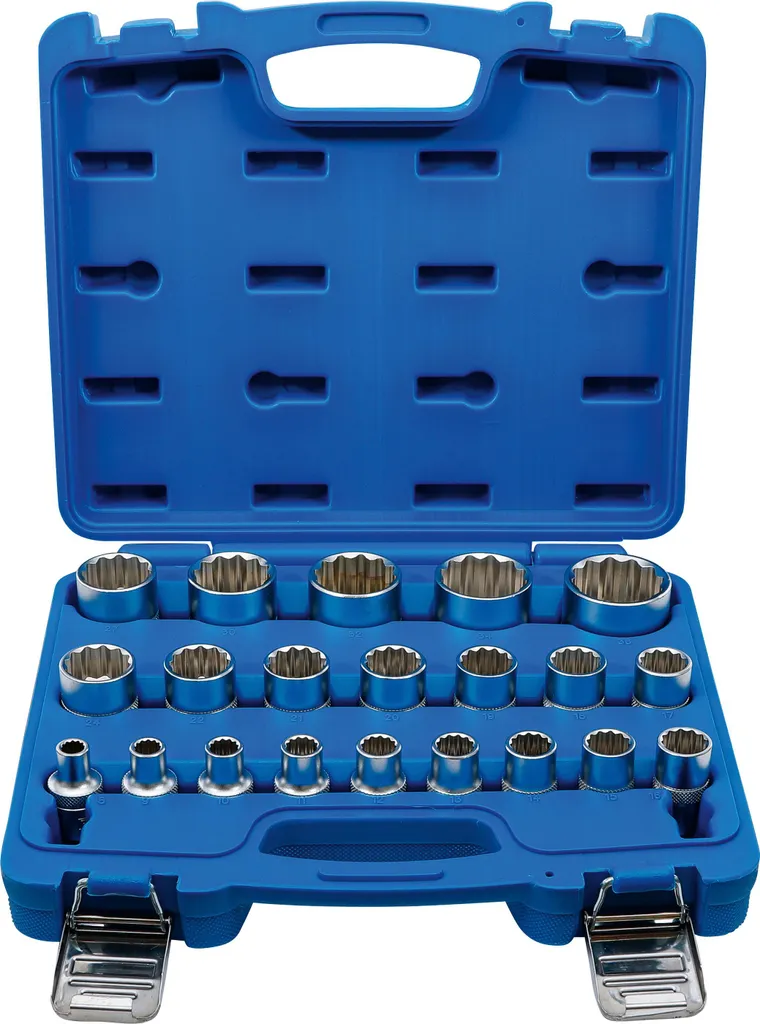 Assortimento Bussole 1/2 Poligonali 21 Pezzi | SW 8-36mm Anti-Usura
