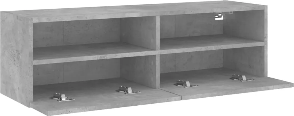 Maison Exclusive - Mobile TV grigio cemento 100x30x30 cm Materiale ligneo - 6