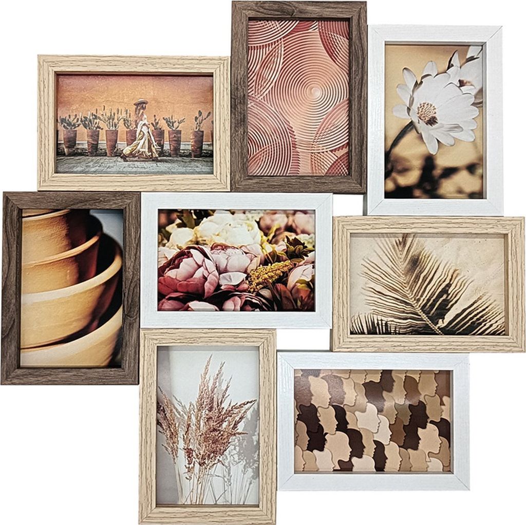 Henzo Groovy Collagerahmen 10x15 cm Mehrfarbig für 8 Fotos Produktbild 