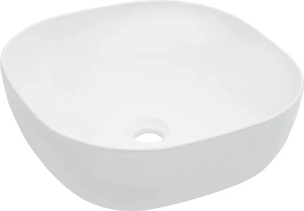 Lavabo Quadrato in Ceramica 42,5x14,5 cm | The Living Store Italia