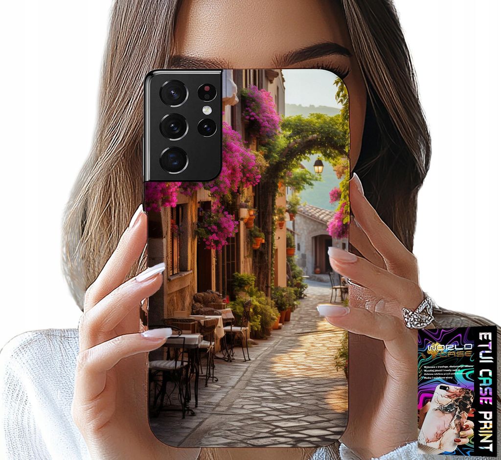 ETUI FÜR SAMSUNG GALAXY S21 Ultra - STRAßENBEMALUNG MIT KAFFEE + DATEI