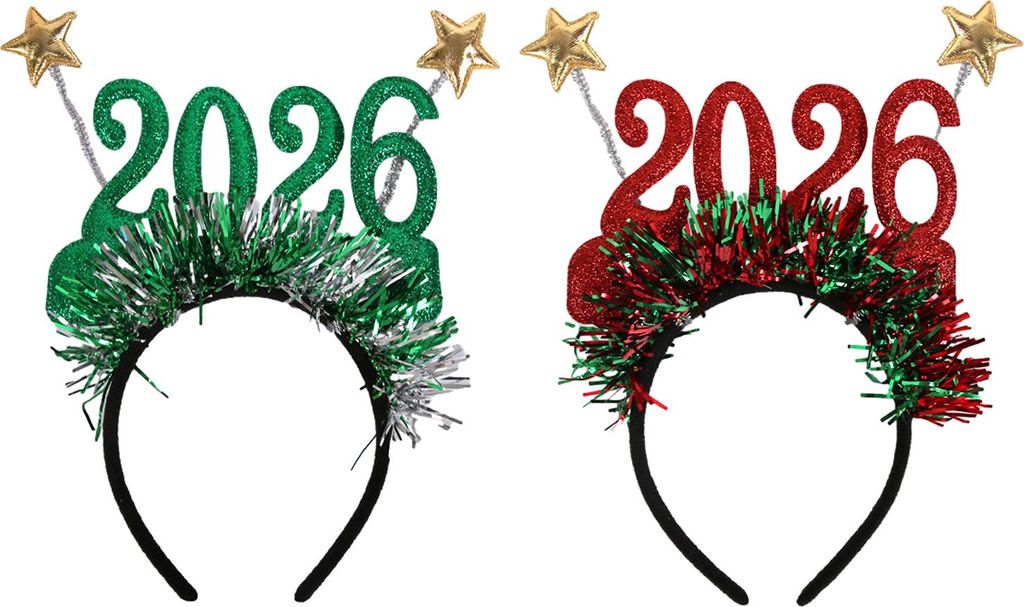 Glitzerndes Haarband 2026 für Silvester, Weihnachtsfeiern und festliche Anlässe – Haaraccessoire mit Sternen