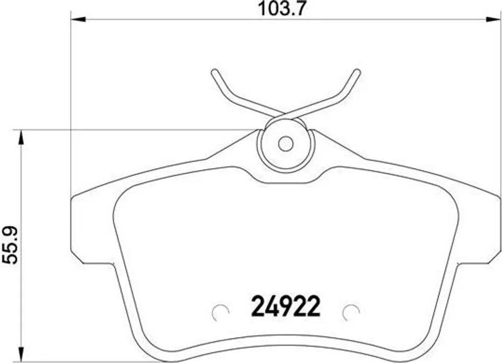 Plaquettes de Frein Avant Brembo P 61 114 pour Berlines et Monospaces PSA