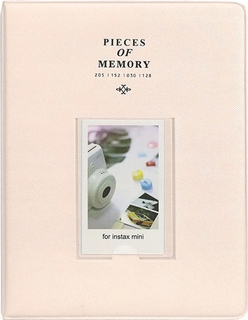 Grand Album Photo Instax Mini 128 Vues - Range Photo Coloris Crème