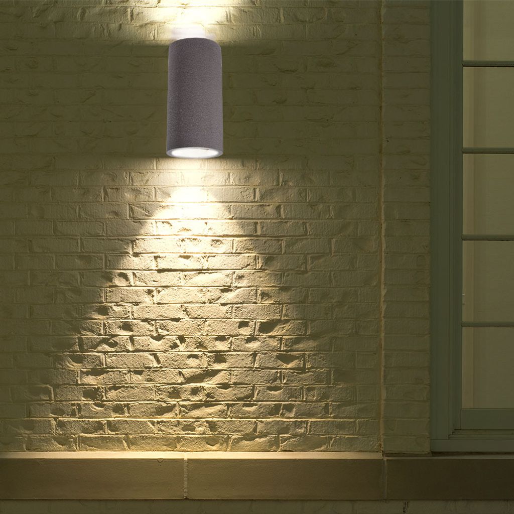 LED-Strahler - Wandleuchte aus Beton - GU10 - IP20 - Hellgrau