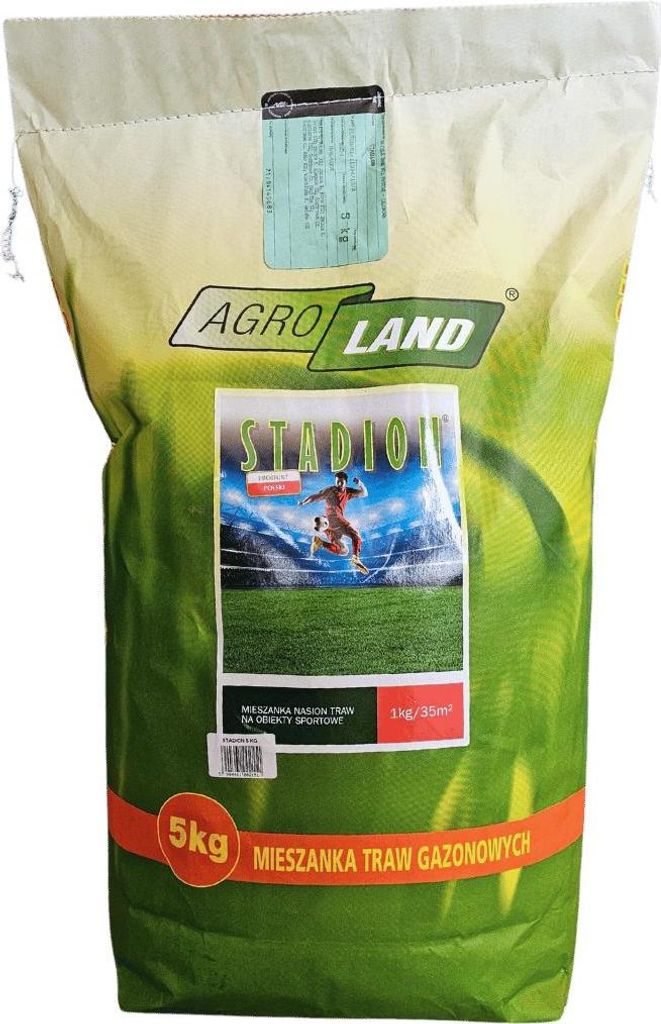 Agroland Stadion Gras 5 kg strapazierfähiges Gras für Sportplätze mit einer Fläche von 200 m²