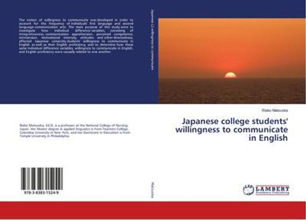 Japanese college students' willingness to communicate in English