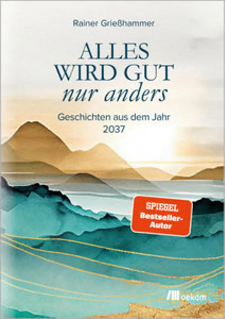 Affiche Alles wird gut nur anders - Poster Motivation Style Scandinave