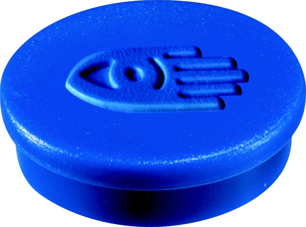 Haftmagnete 20mm Durchmesser blau VE=48x10 Stück
