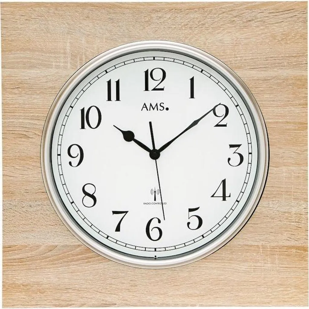 Horloge murale AMS 5552 pour bureau - Précision radio-pilotée exacte